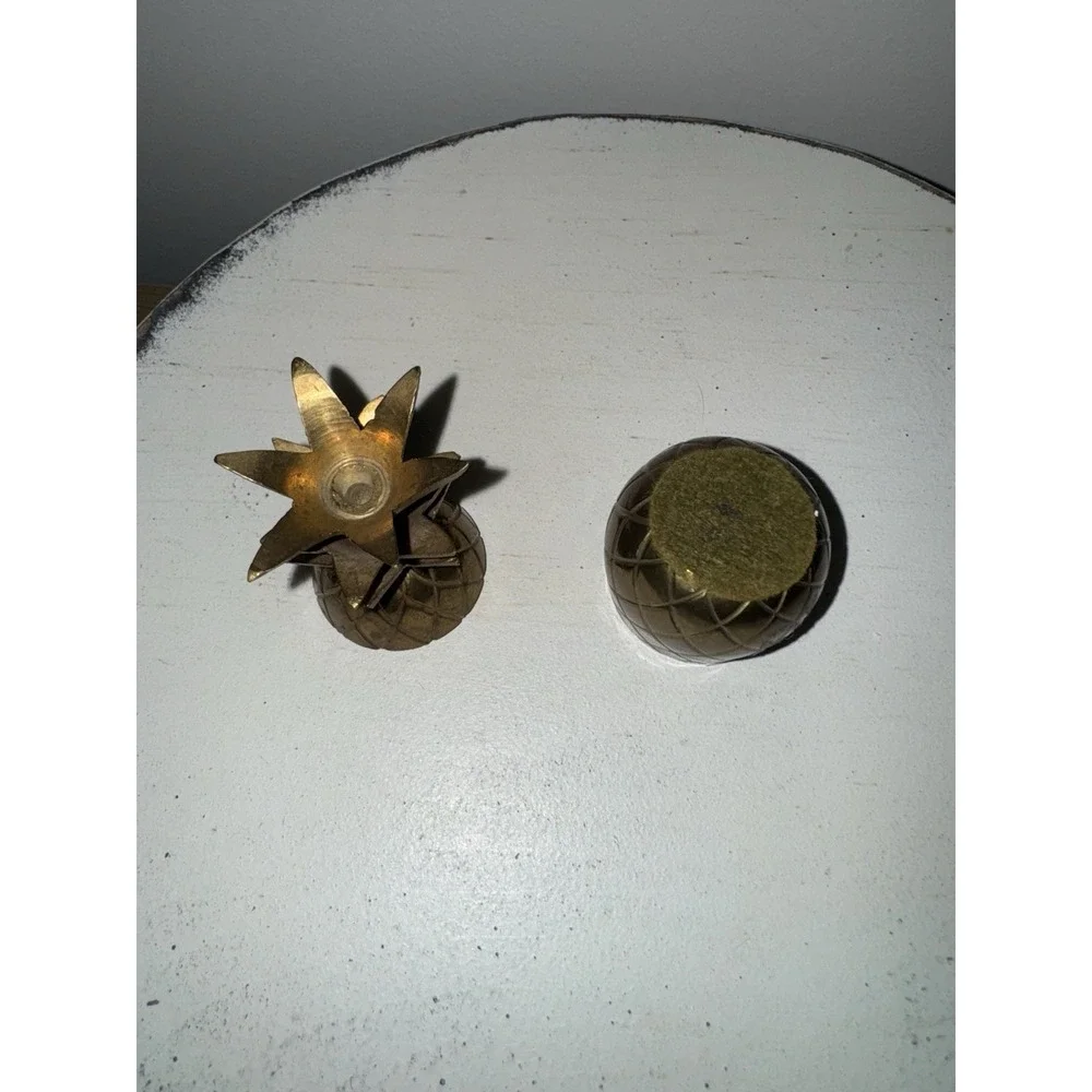 Vintage Brass Trinket Boxes Great Patina Set of 3